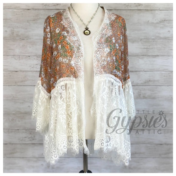 POL Jackets & Blazers - POL Ellie's Bridesmaid Lace Kimono Cardigan